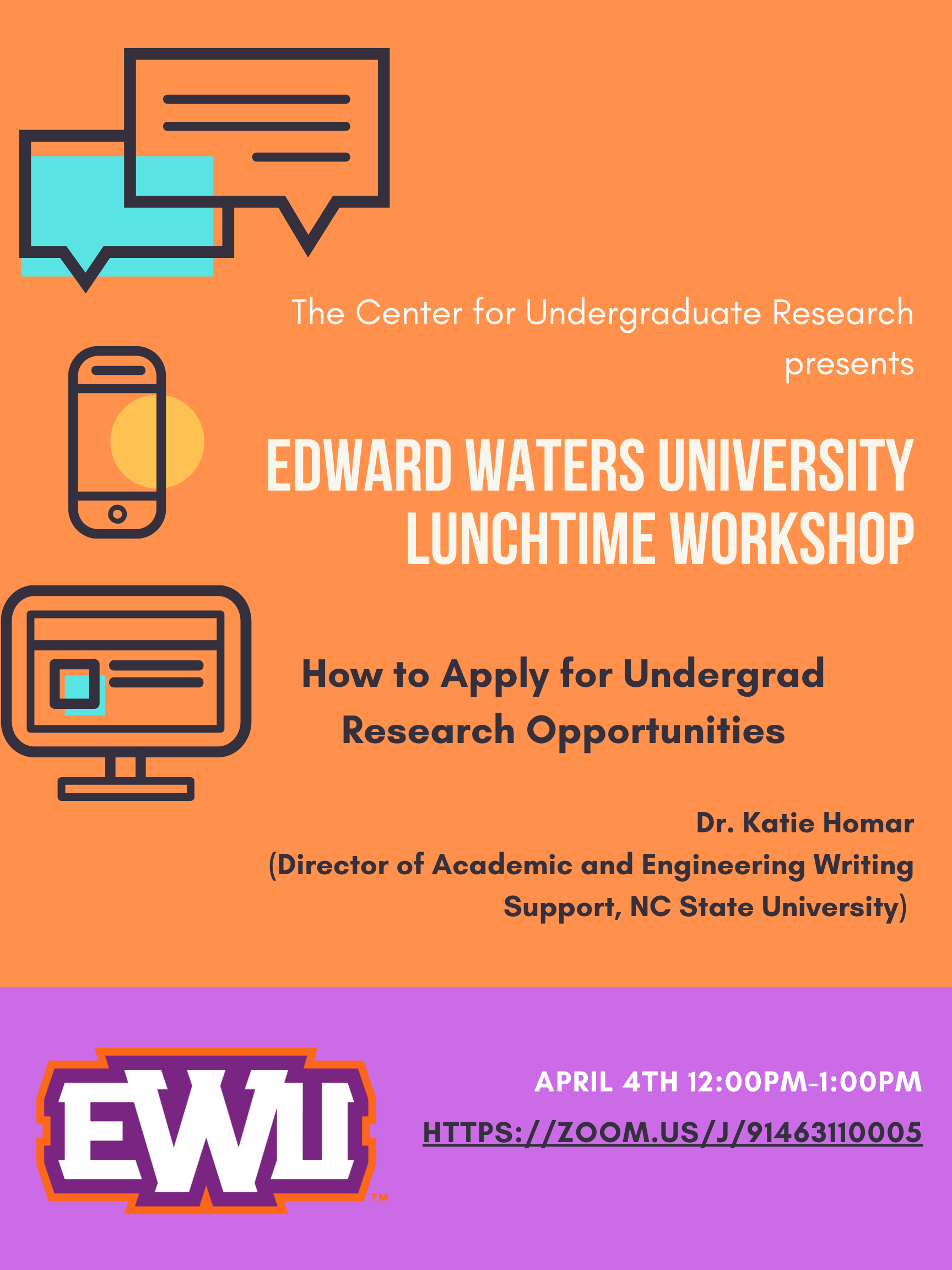 Moodle EWU Lunchtime How to Apply for Undergrad Research